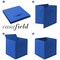 Casafield Set of 12 Collapsible Fabric Cube Storage Bins - Foldable Cloth Baskets for Shelves, Cubby Organizers & More